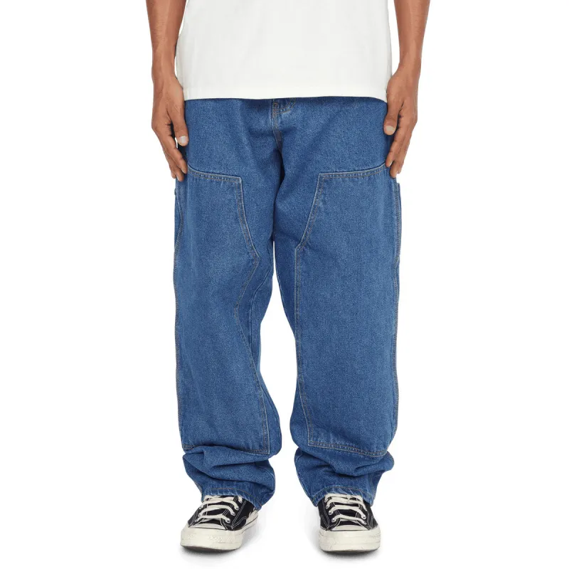HUF Kinda Loose Double Knees Jeans - Stone Wash Indigo sold by CCS