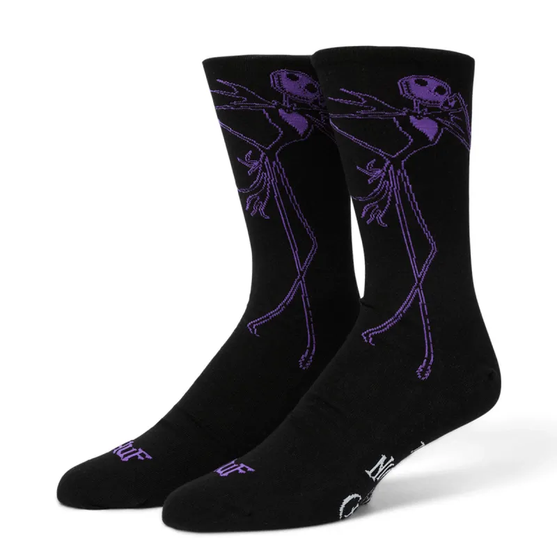 HUF Jack Skellington Crew Socks - Black sold by CCS
