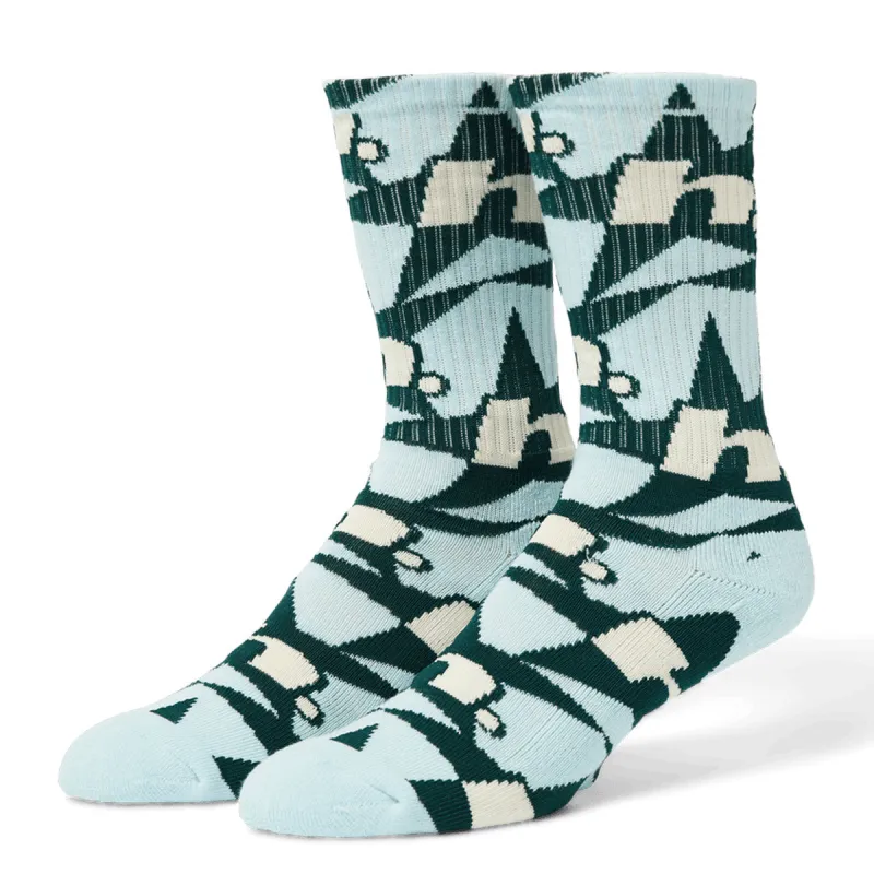 HUF H Star Repeat Socks - Ice Blue sold by CCS