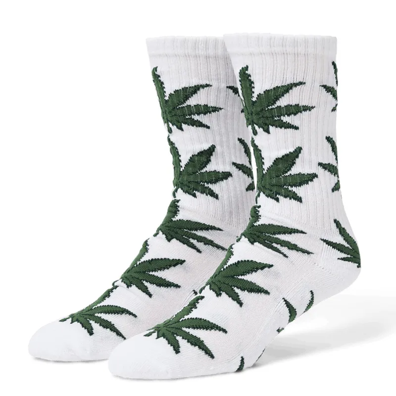 HUF Plantlife Shadow Socks - White/Green sold by CCS
