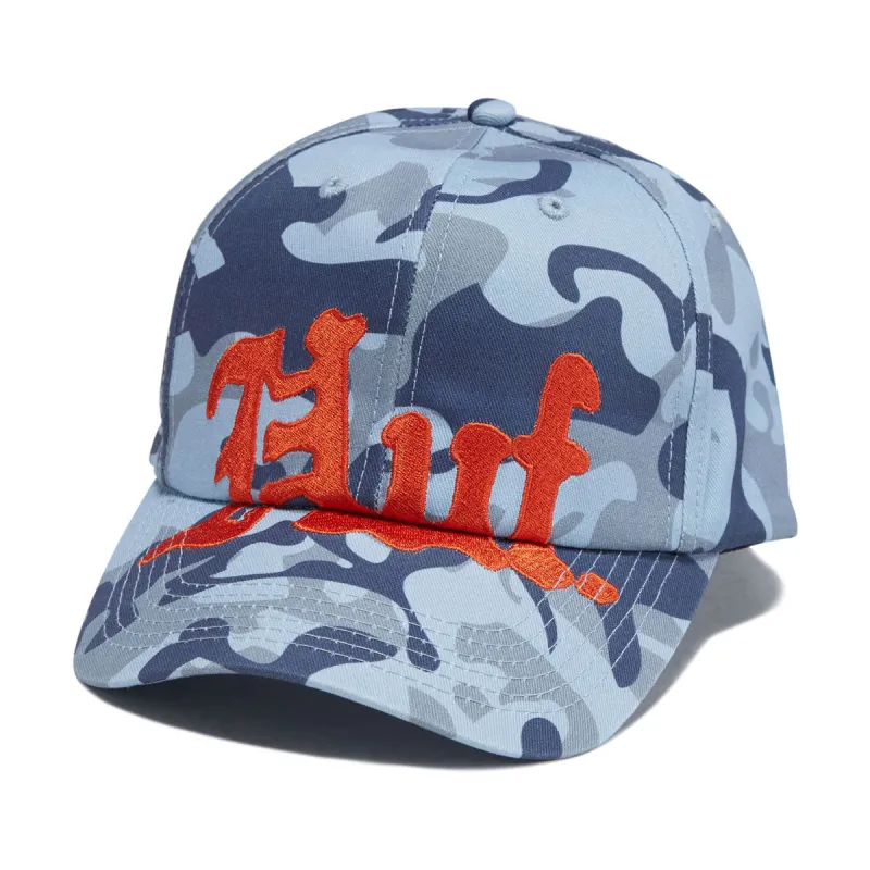 HUF Noble Camo 6 Panel Snapback Hat - Ice Blue sold by CCS