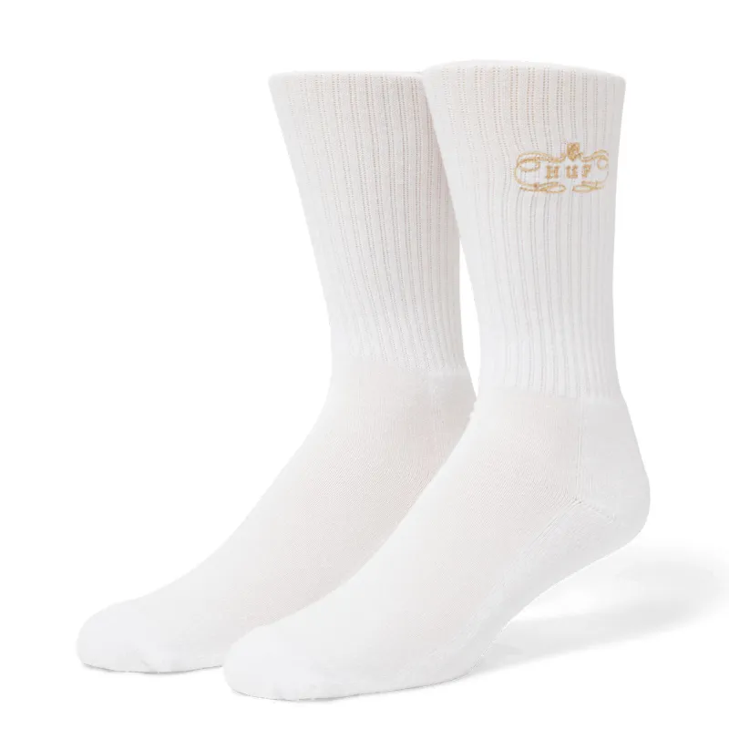 HUF Worldwide Clothiers Socks - White sold by CCS