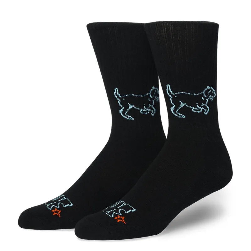 HUF Fetch Crew Socks - Black sold by CCS