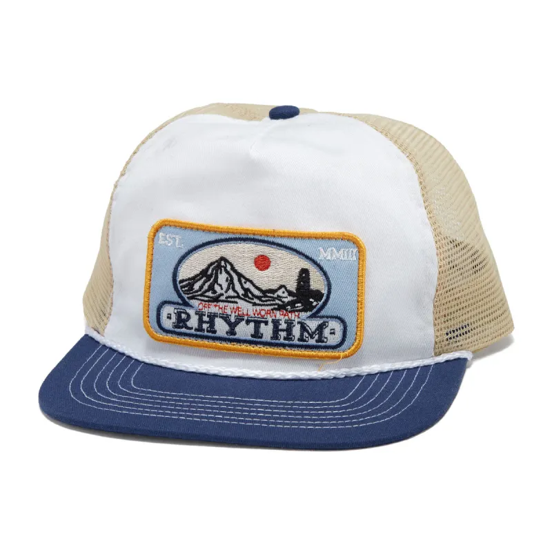 Rhythm Horizon Trucker Hat - Blue/Bone made by Rhythm.