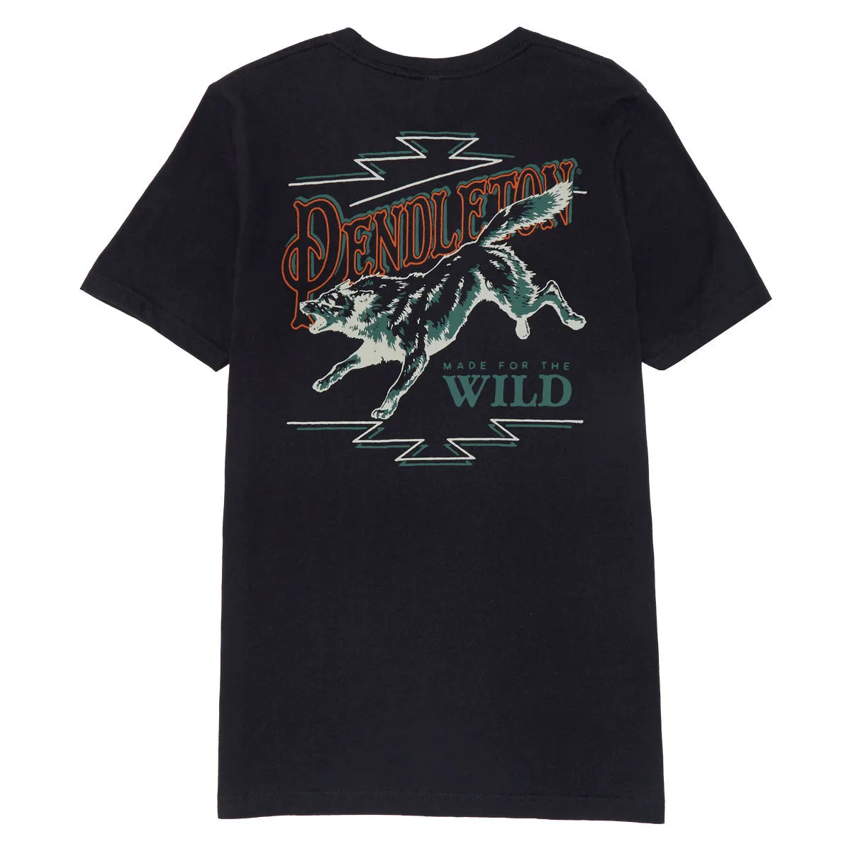 Pendleton Wild Wolf T-Shirt - Vintage Black/Multi sold by CCS