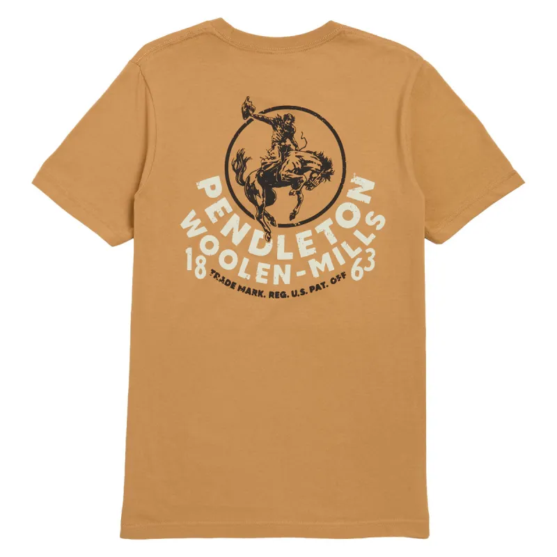 Pendleton Circle Rodeo T-Shirt - Toast/White made by Pendleton