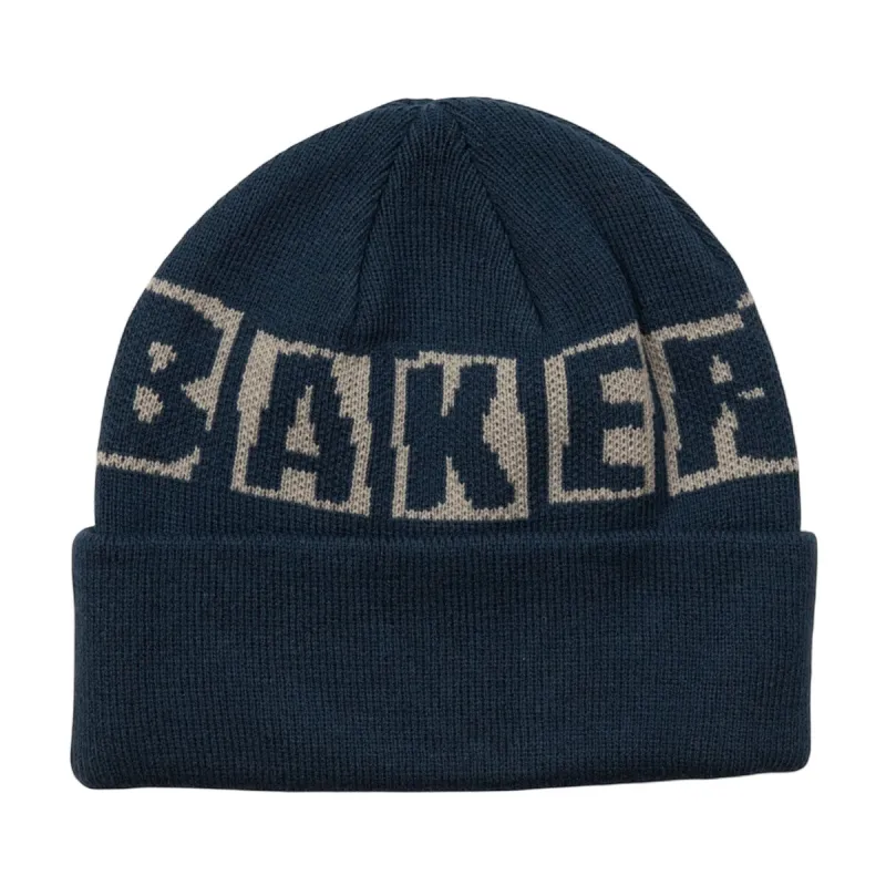 Baker Brand Logo Beanie - Navy sold by CCS