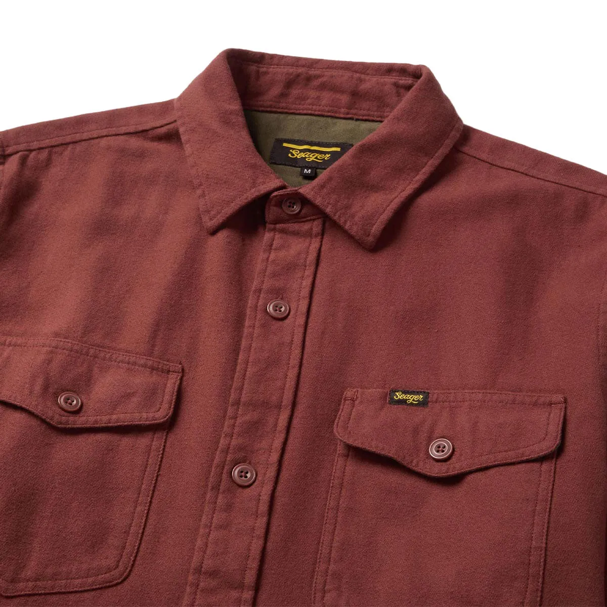 Seager Calico Flannel Solid Shirt - Red Rock sold by CCS product image thumbnail 3