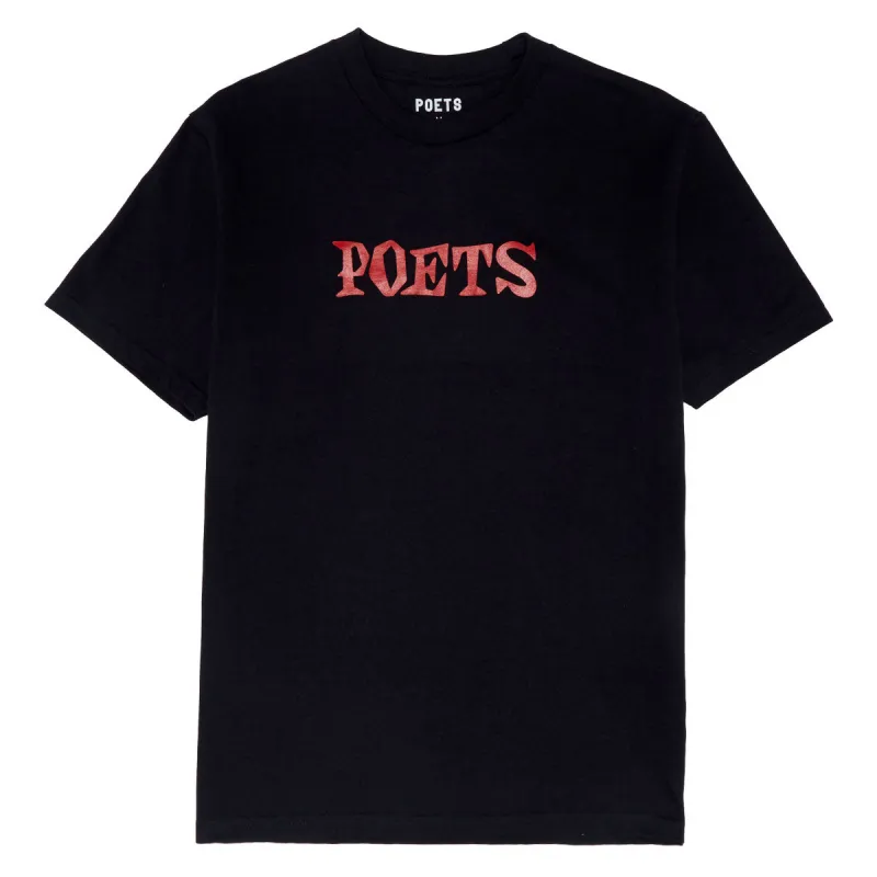 Poets D&G Screened T-Shirt - Black made by CCS