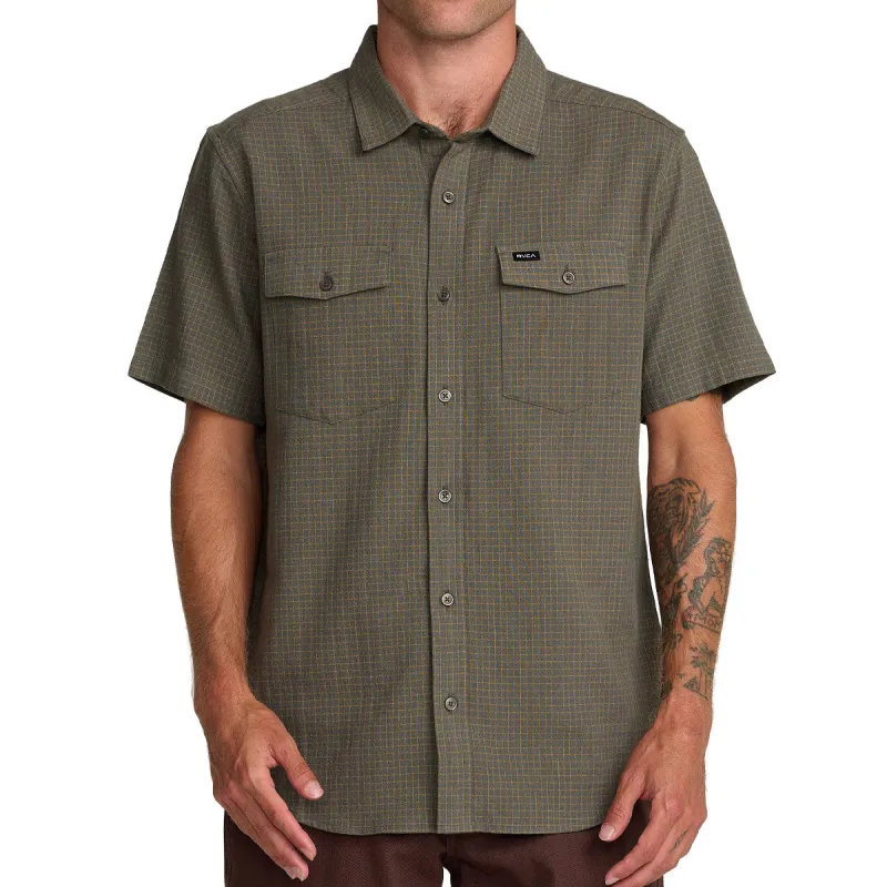 RVCA Costa Plaid Shirt - Sage Leaf sold by CCS