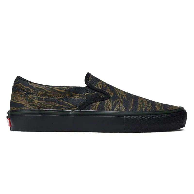 Vans Skate Slip-On Shoes - Tiger Camo Green/Black sold by CCS