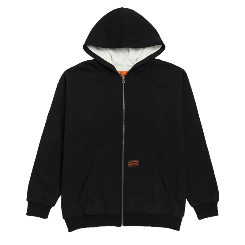Volcom Axestone Workwear Lined Fleece Hoodie - Black sold by CCS