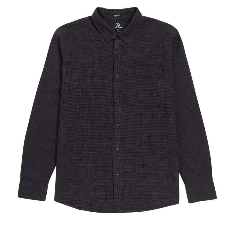 Volcom Date Knight Long Sleeve Shirt - Black Combo sold by CCS