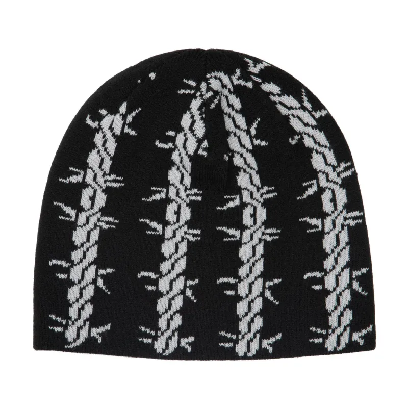 Corduroy Tribalwire Reversible Skully Beanie - White sold by CCS
