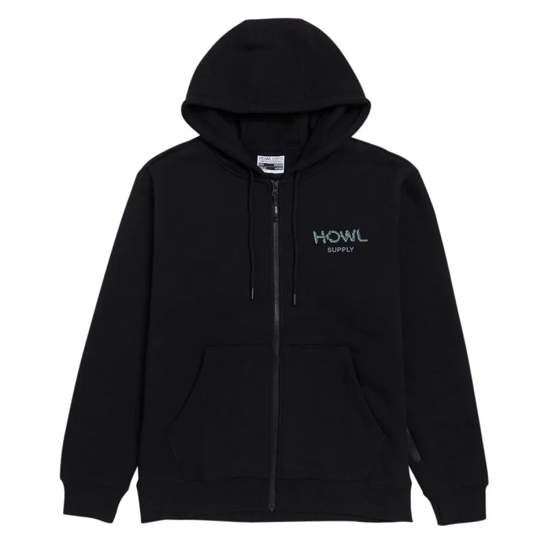 Howl DWR Zip Up Hoodie - Black sold by CCS
