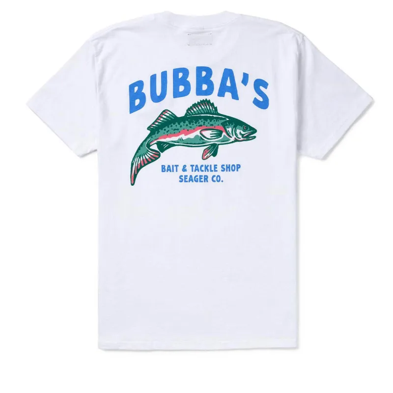 Seager Bubbas T-Shirt - White sold by CCS