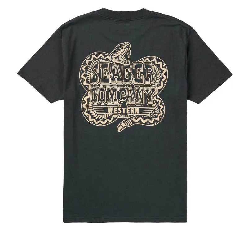Seager Rattler T-Shirt - Vintage Black sold by CCS