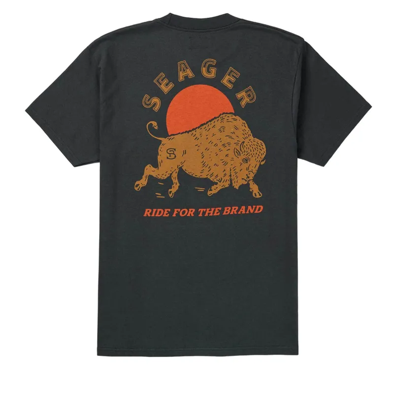 Seager Ride For The Brand T-Shirt - Vintage Black sold by CCS
