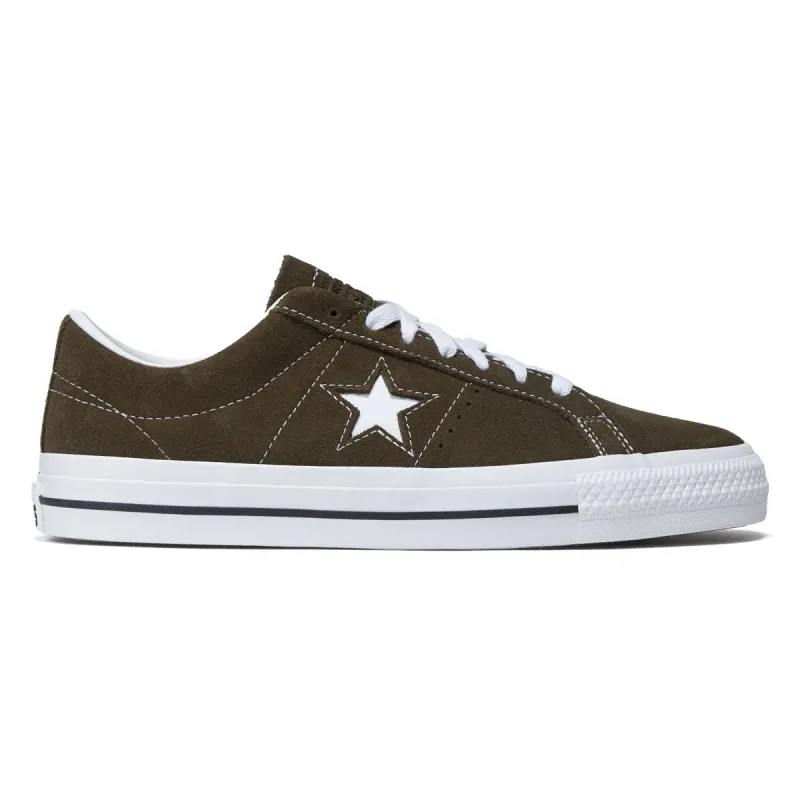 Converse One Star Pro Ox Shoes - Surplus Olive/White/Black made by Converse