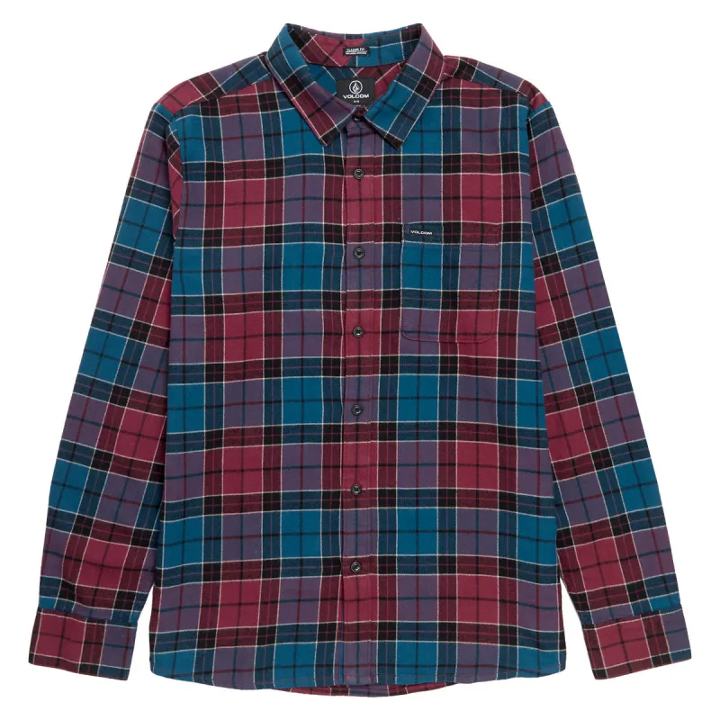 Volcom Cadenplaid Long Sleeve Shirt - Cosmic Blue made by Volcom