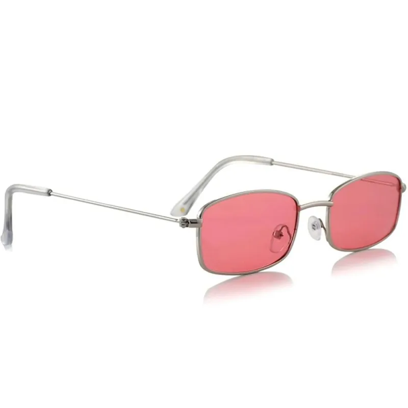 Glassy Rae Polarized Sunglasses - Silver/Pink Mirror sold by CCS