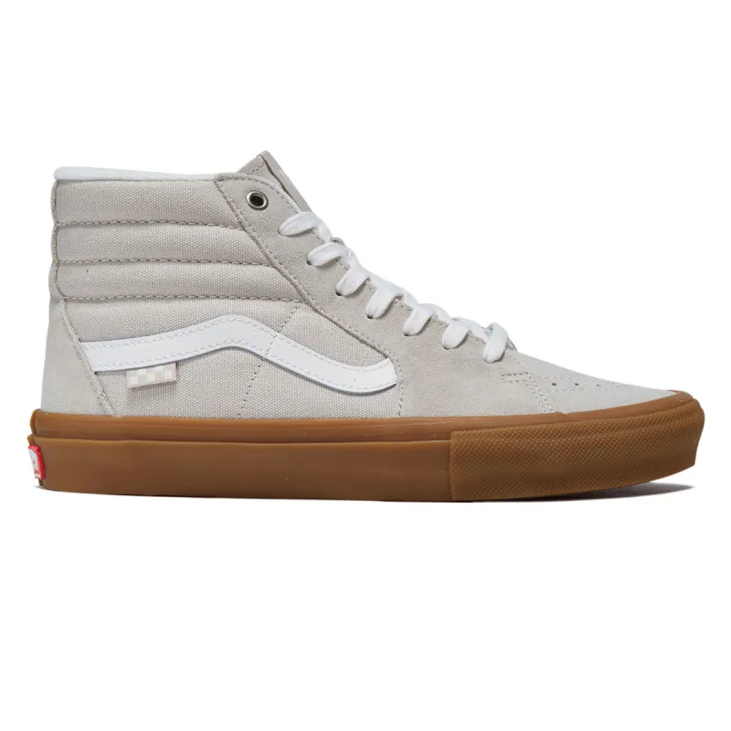 Vans Skate Sk8-hi Shoes - Light Grey/Gum sold by CCS