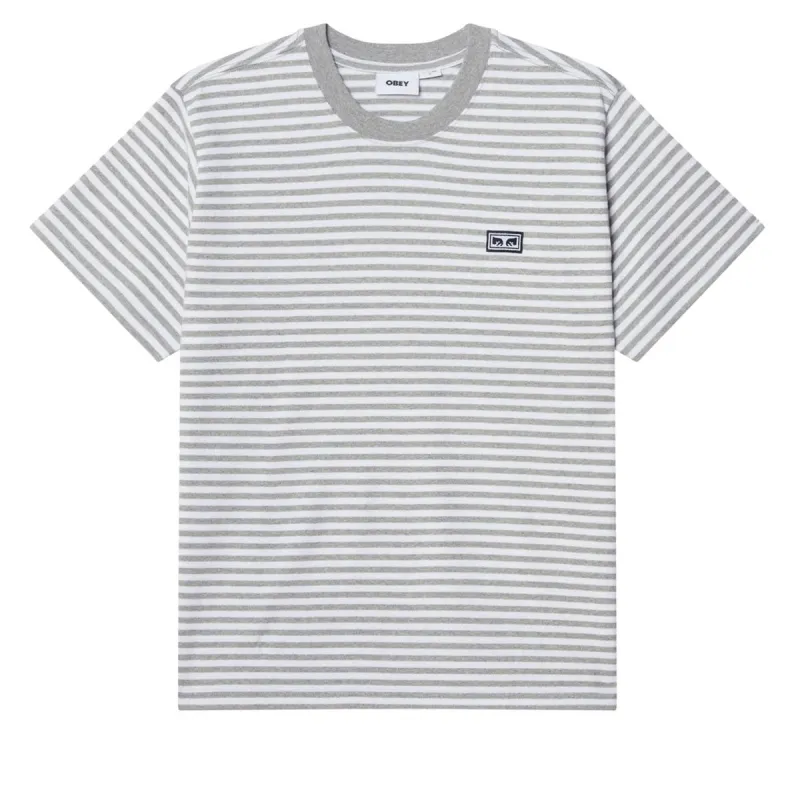Obey Established Works Eyes Shirt - Heather Grey Multi sold by CCS