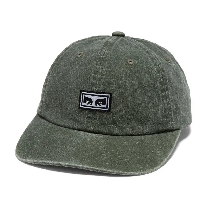 Obey Icon Eyes 6 Panel Velcro Hat - Pigment Green sold by CCS
