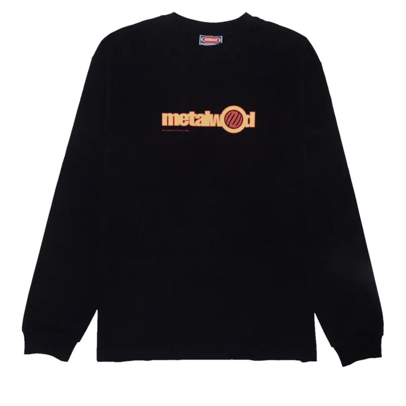 Metalwood Word Long Sleeve T-Shirt - Black sold by CCS