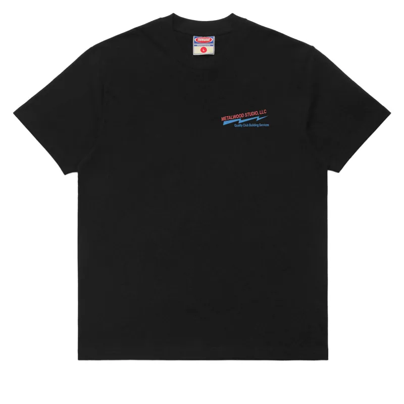 Metalwood Club Building T-Shirt - Black sold by CCS