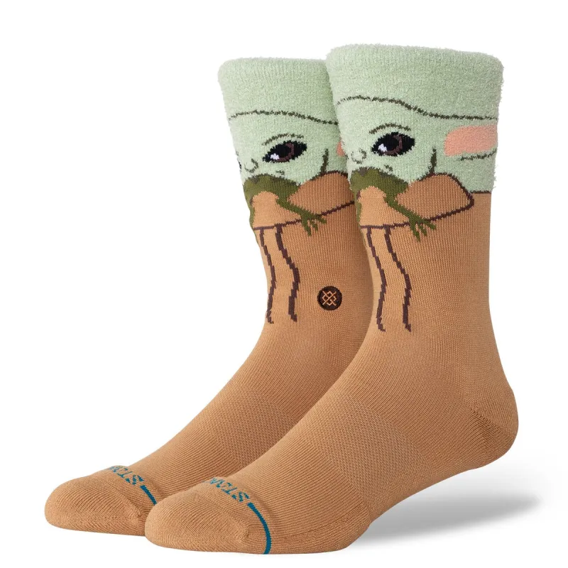 Stance Grogu Hungry Crew Socks - Green made by Stance