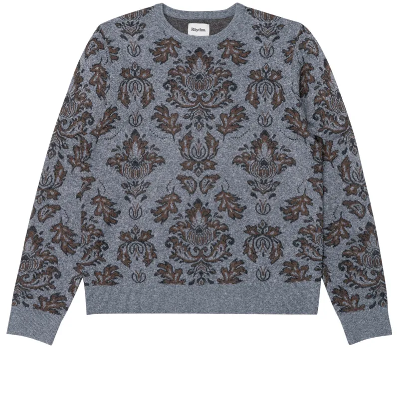 Rhythm Demask Knit Sweater - Heather Grey sold by CCS