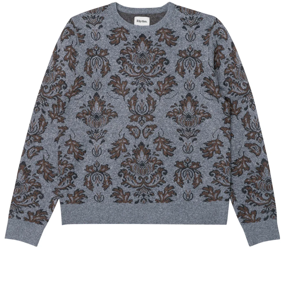 Rhythm Demask Knit Sweater - Heather Grey sold by CCS