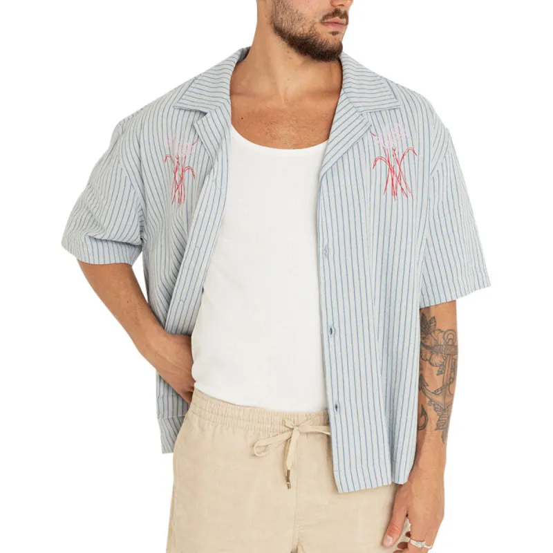 Rhythm Bouquet Shirt - Blue sold by CCS