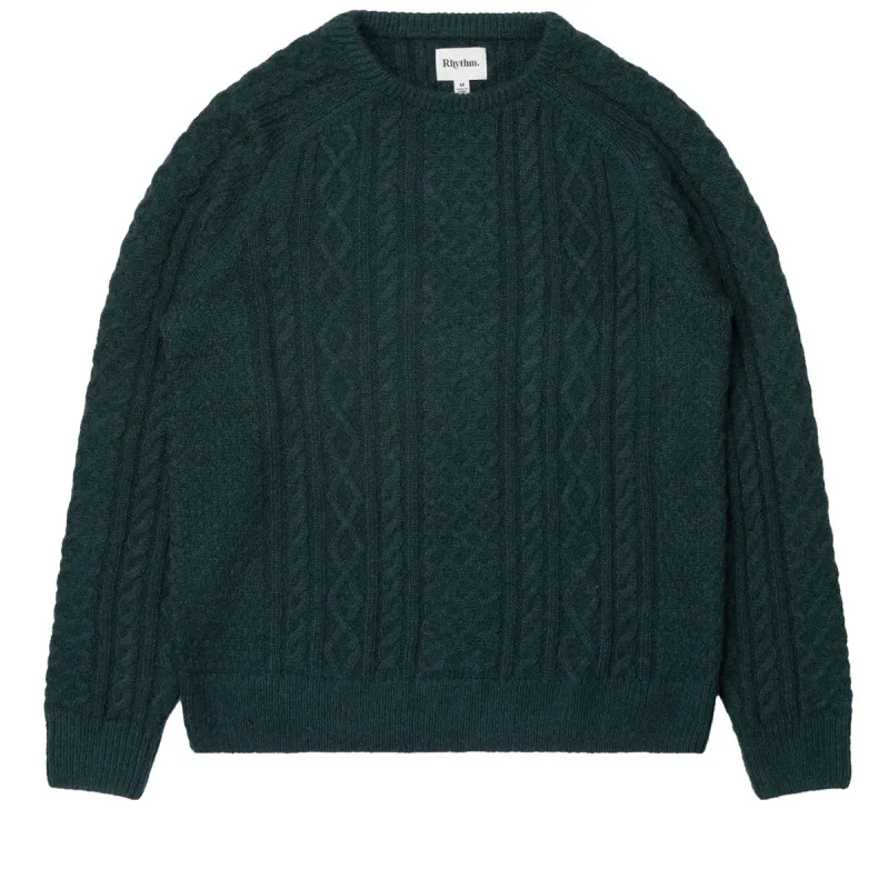 Rhythm Mohair Fishermans Knit Sweater - Pine sold by CCS