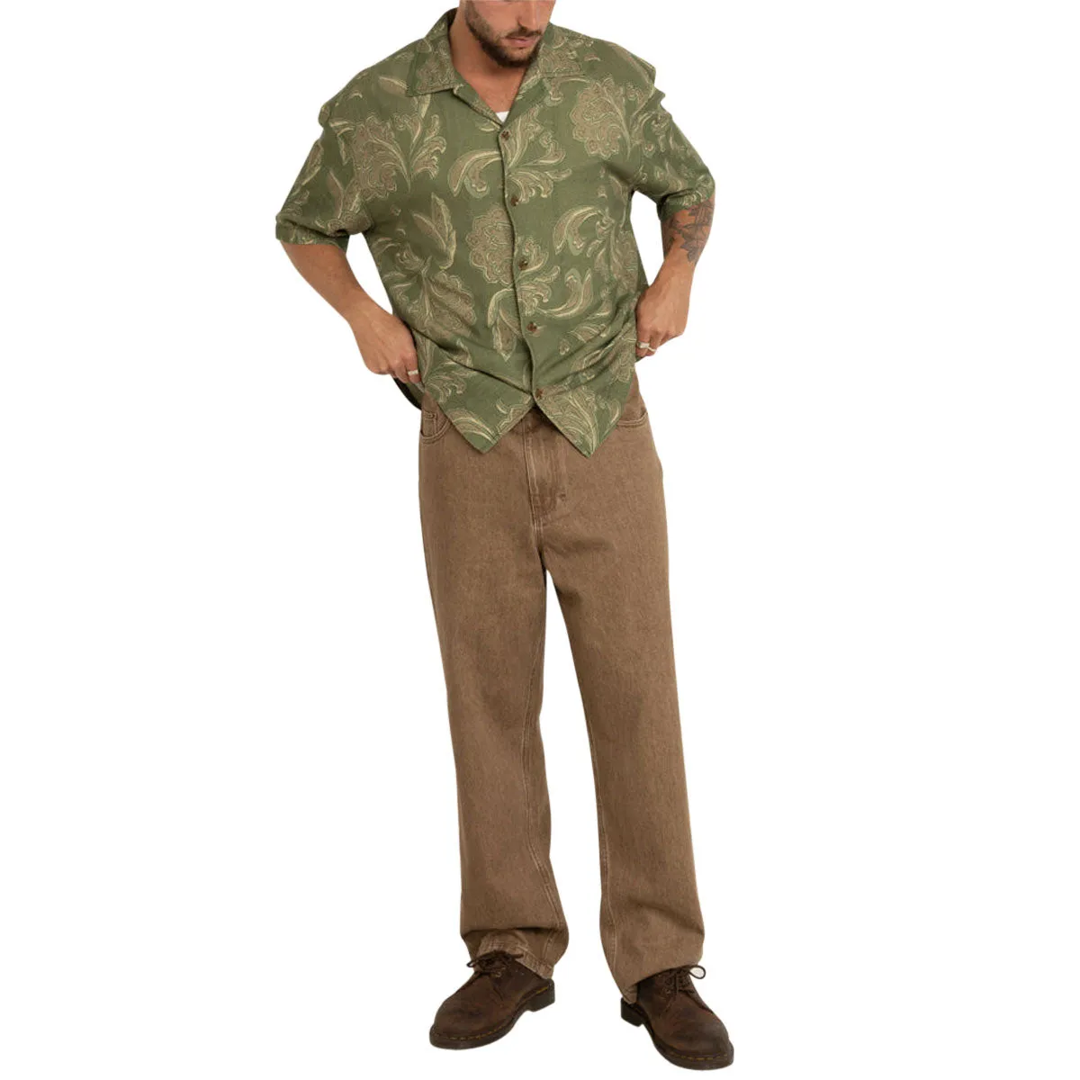 Rhythm Subtle Baggy Jeans - Chai sold by CCS product image thumbnail 5