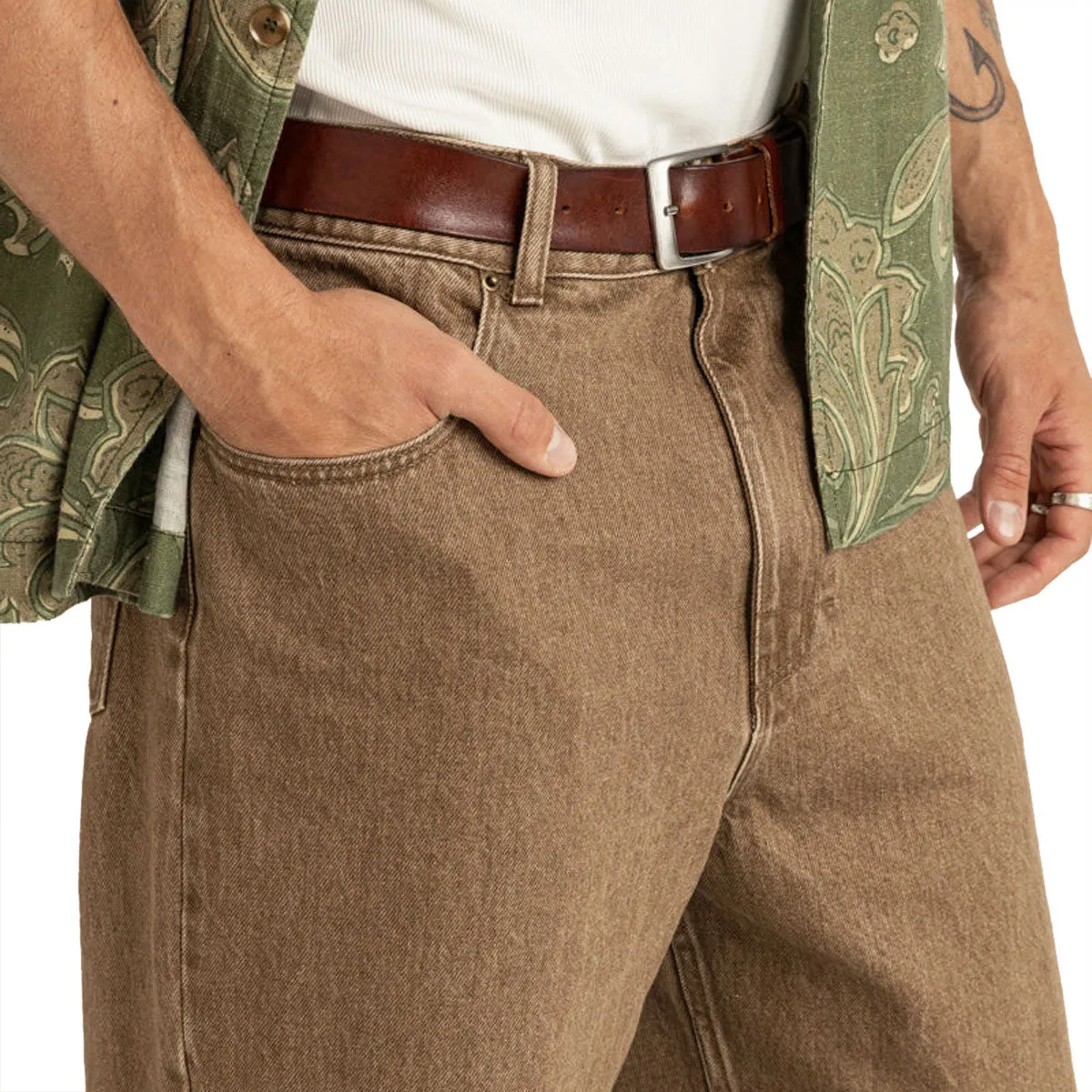 Rhythm Subtle Baggy Jeans - Chai sold by CCS product image thumbnail 3