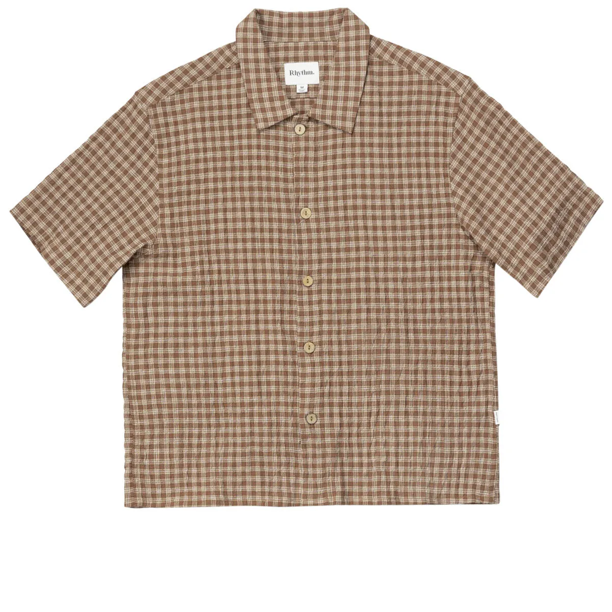 Rhythm Cross Check Crop Shirt - Brown sold by CCS product image thumbnail 4