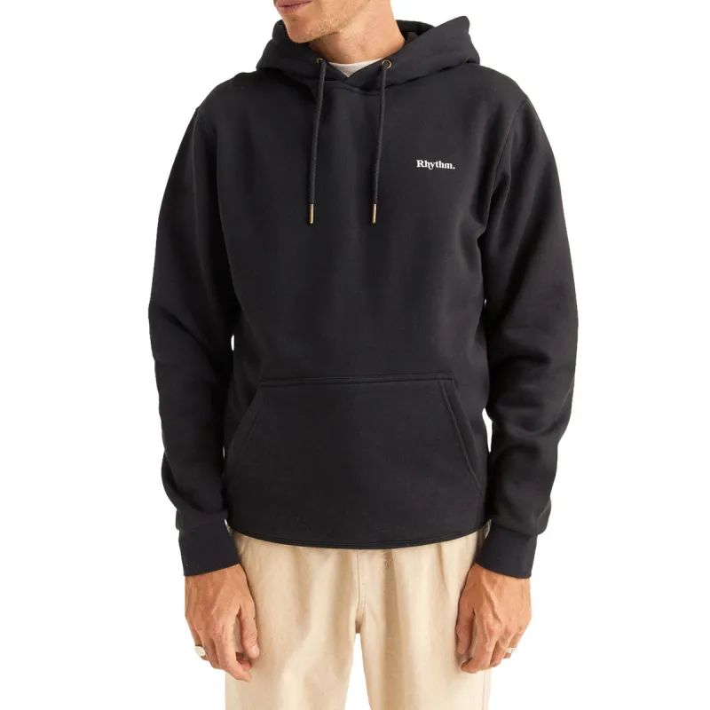 Rhythm Brand Fleece Hoodie - Black made by Rhythm.