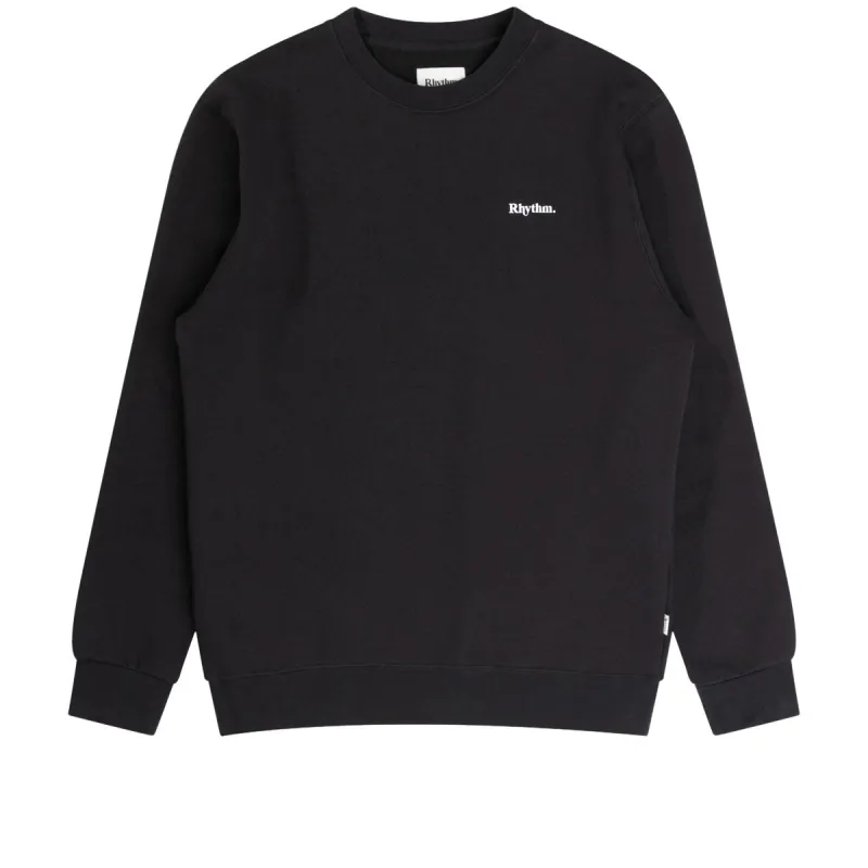 Rhythm Brand Fleece Crew Sweatshirt - Black sold by CCS