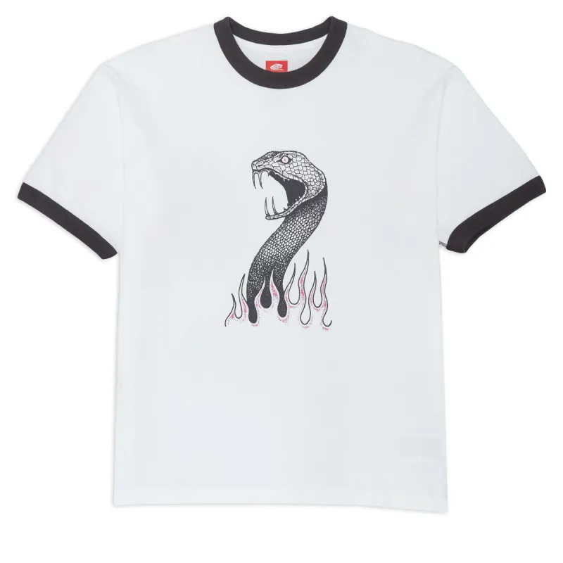 Vans Skate Mike G Snake Flame Ringer T-Shirt - Marshmallow made by Vans
