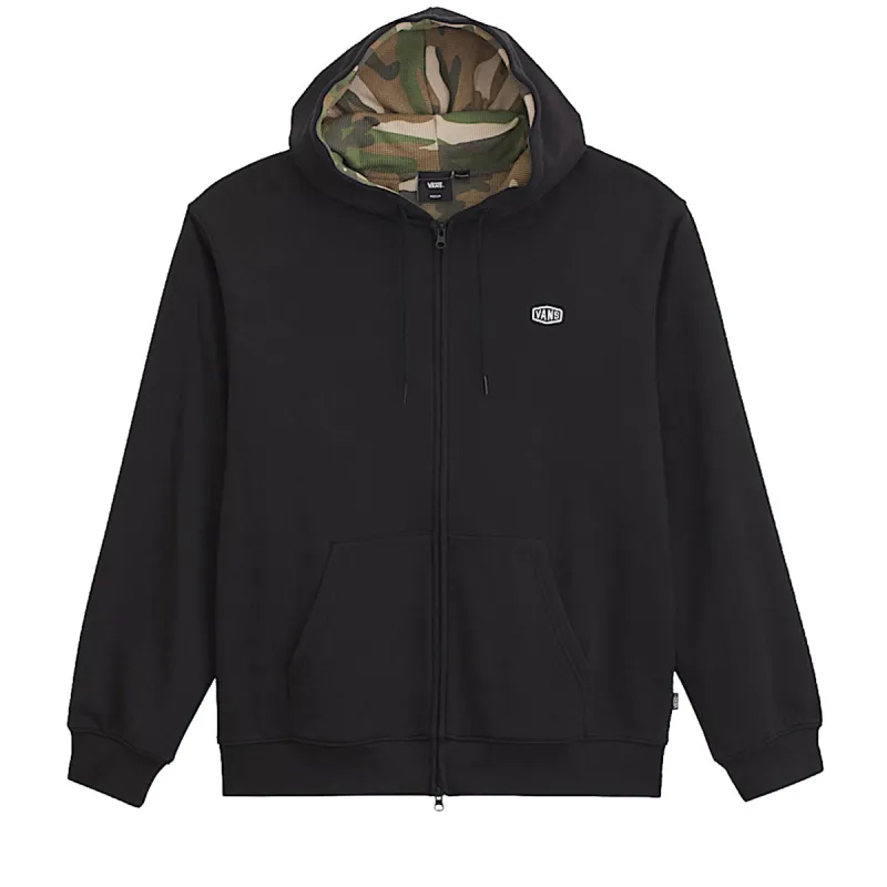Vans Dover Thermal Lined Full Zip Up Jacket - Black/Vintage Camo made by Vans