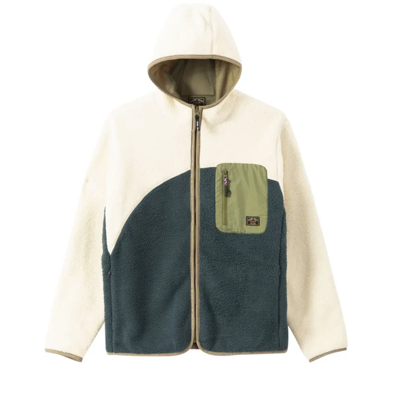 Dark Seas Aliso Sherpa Jacket - White/Navy sold by CCS