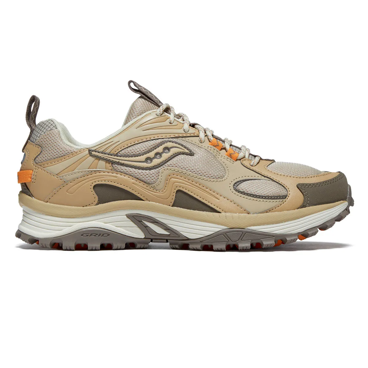 Saucony Grid Aura X Shoes - Whey/Orange sold by CCS