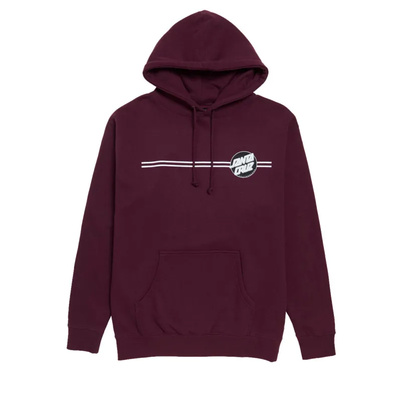 Santa Cruz Other Dot Hoodie - Maroon/Black/Silver made by Santa Cruz Skateboards