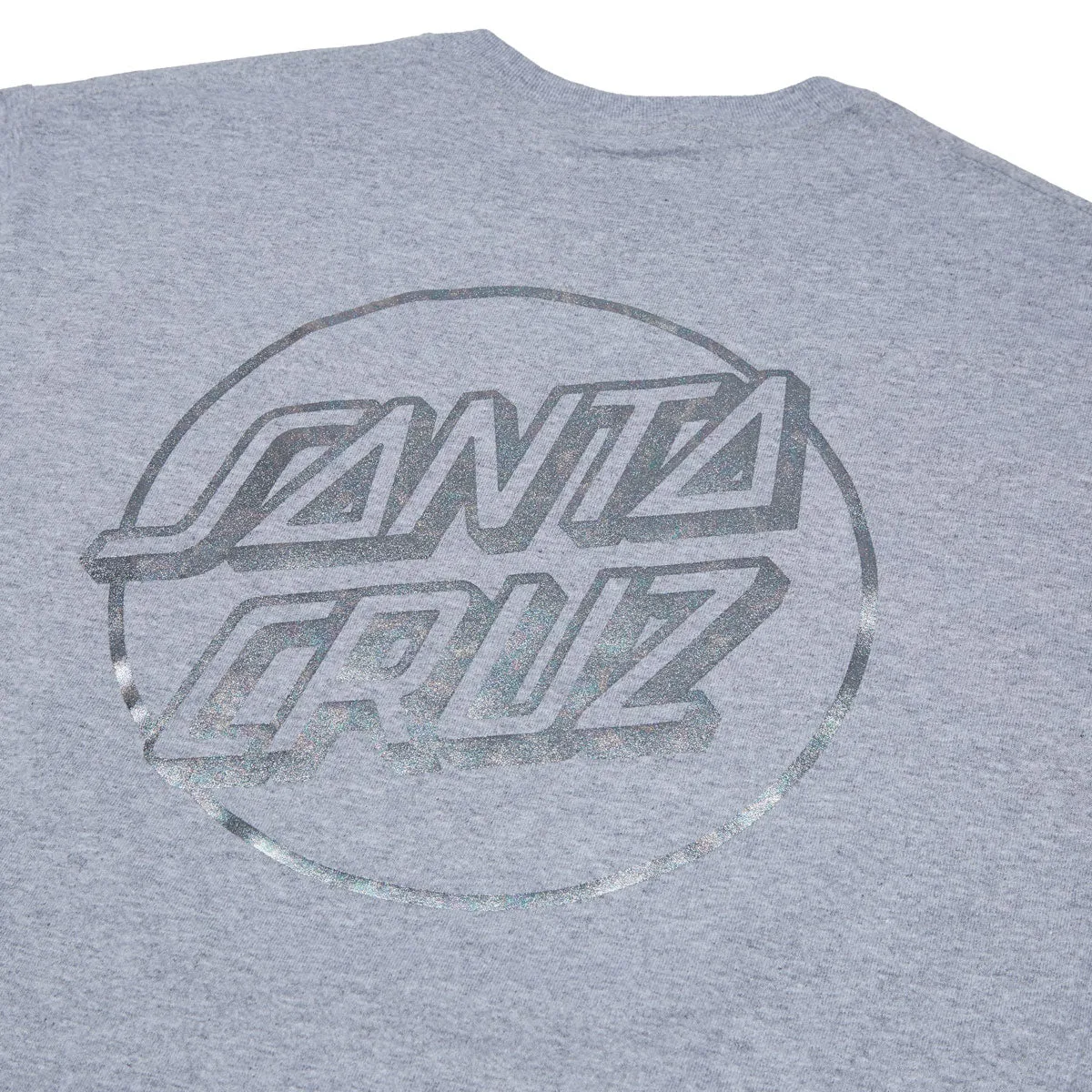 Santa Cruz Opus Dot T-Shirt - Sport Grey/Oil Slick Foil sold by CCS product image thumbnail 4