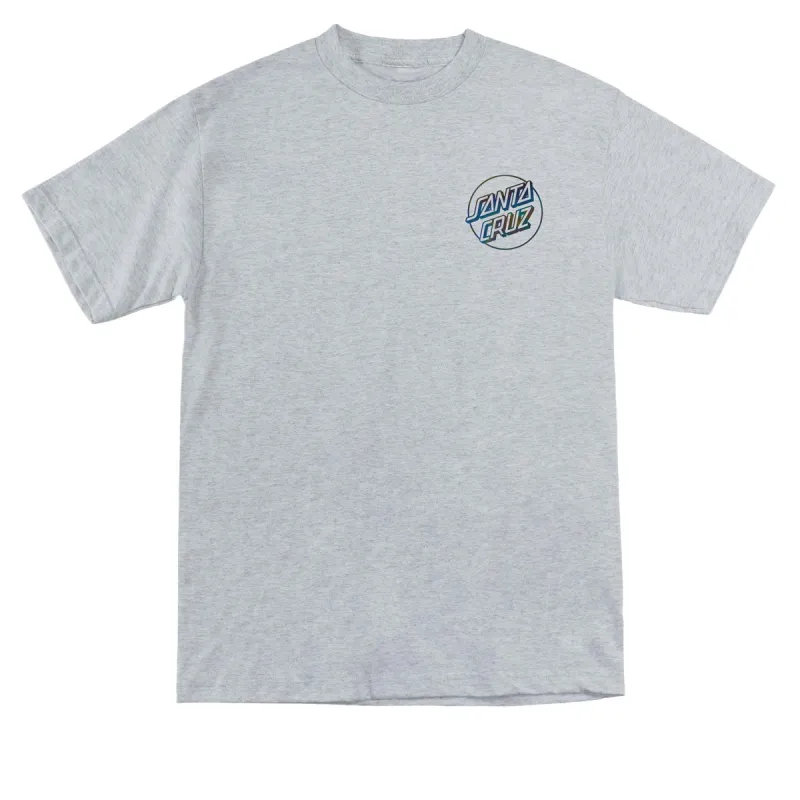 Santa Cruz Opus Dot T-Shirt - Sport Grey/Oil Slick Foil sold by CCS