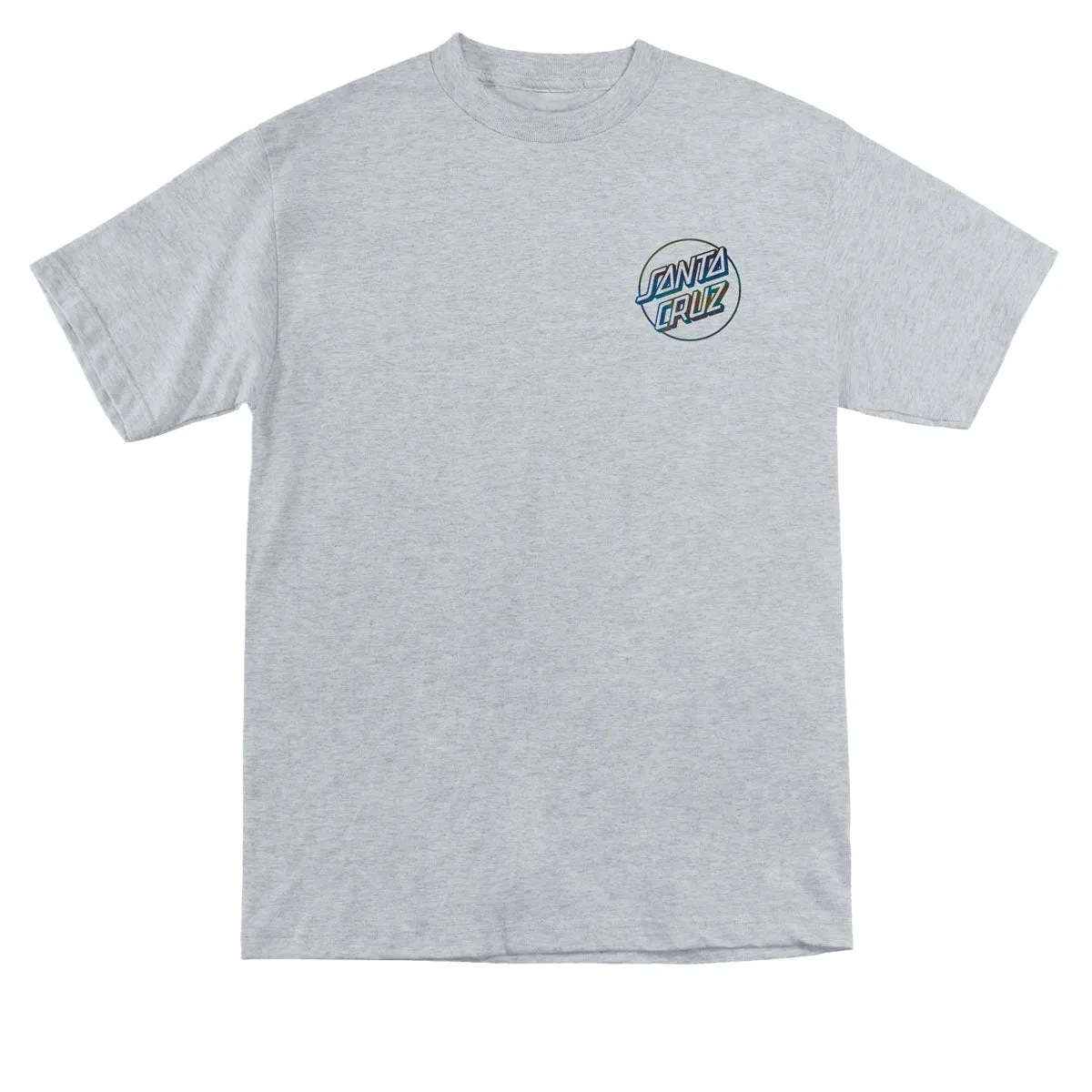 Santa Cruz Opus Dot T-Shirt - Sport Grey/Oil Slick Foil sold by CCS