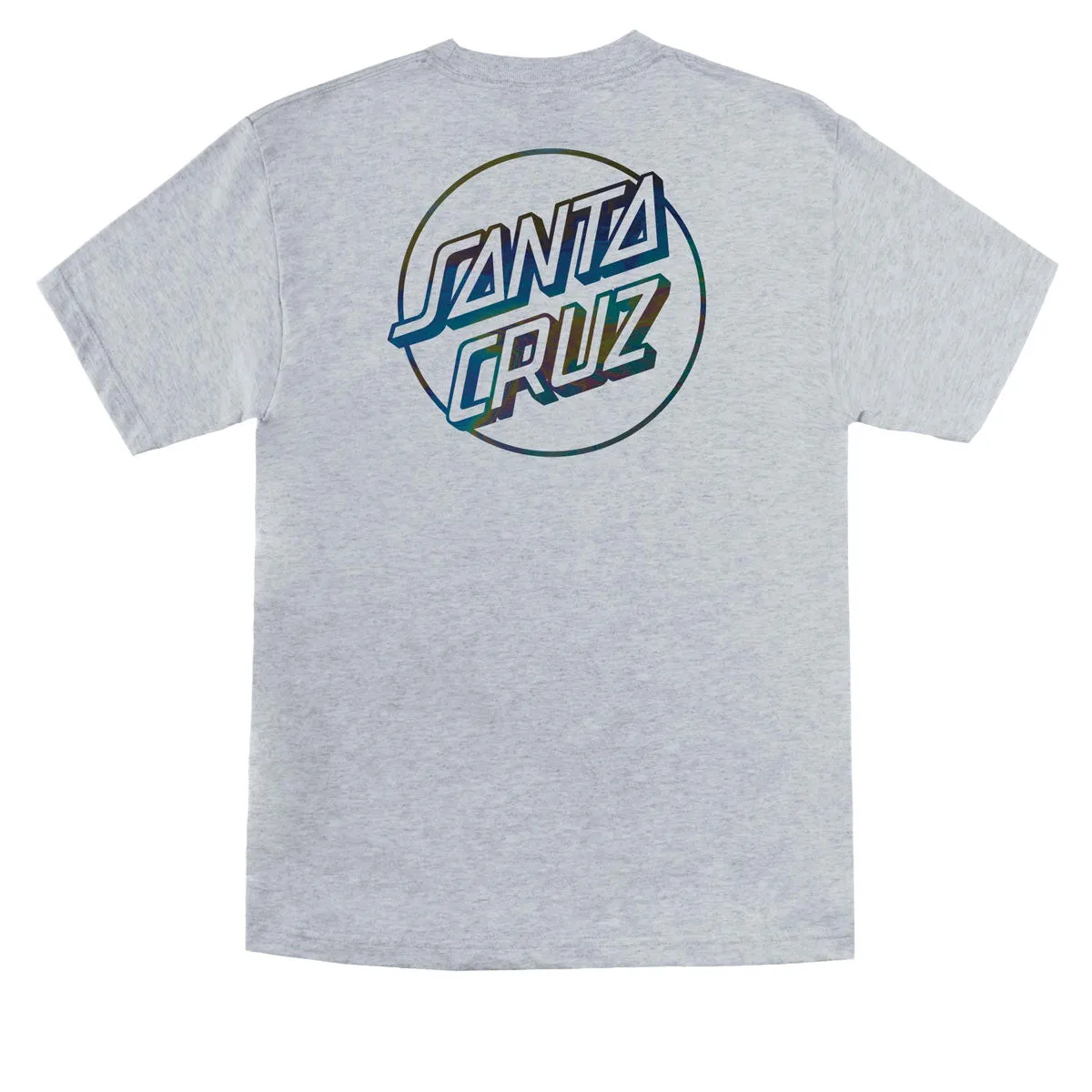 Santa Cruz Opus Dot T-Shirt - Sport Grey/Oil Slick Foil sold by CCS product image thumbnail 2