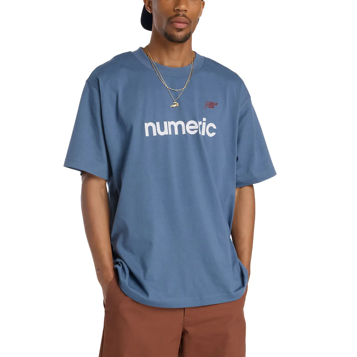 New Balance Numeric Linear Logo T-Shirt - Blue sold by CCS product image thumbnail 2